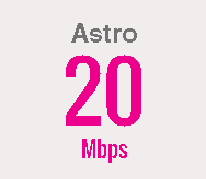 Astro Broadband Internet 20Mbps
