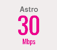 Astro Broadband Internet 30Mbps